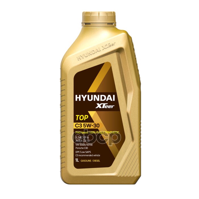 Масло моторное синт. HYUNDAI XTeer TOP C3 5W30, 1 л Hyundai Xteer 1011105